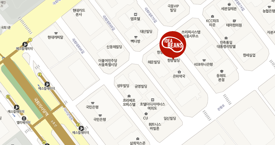 아이디어빈스 찾아오는길 지도